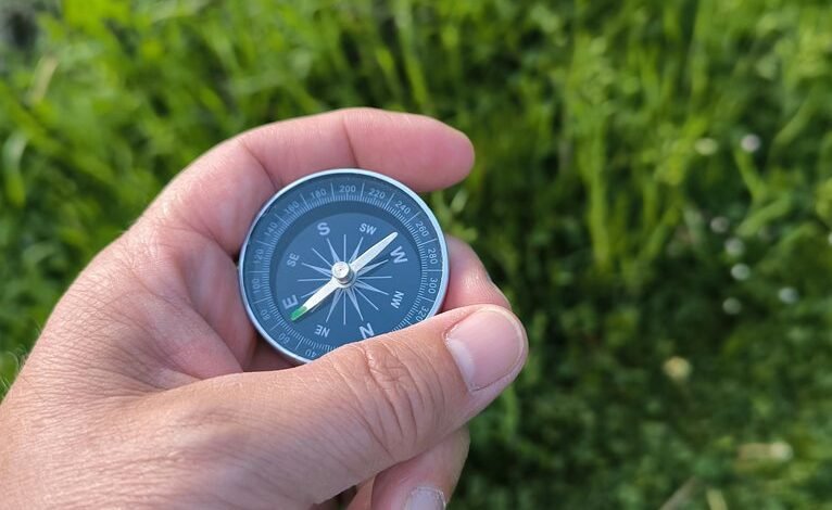 digital compass start phone reveal flow